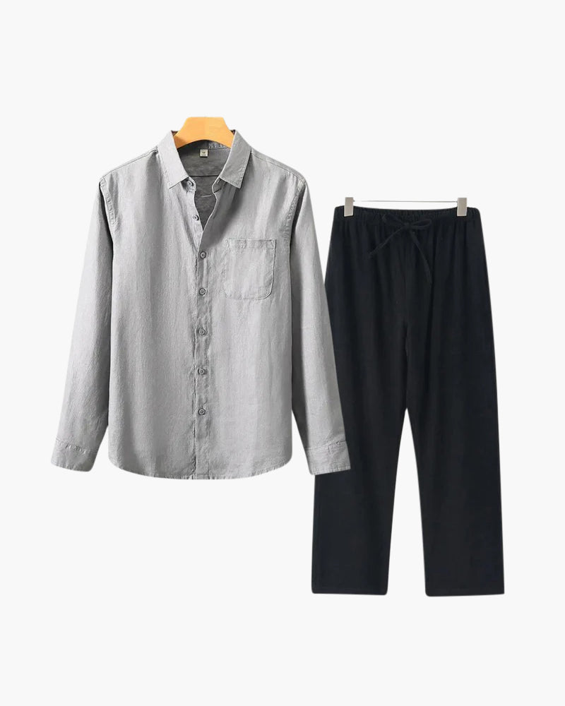 Conjunto de Linho Old Money (Manga Longa)