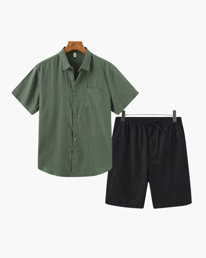 Conjunto de Linho Old Money (Shorts)