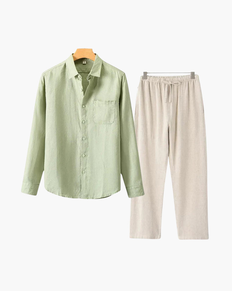 Conjunto de Linho Old Money (Manga Longa)