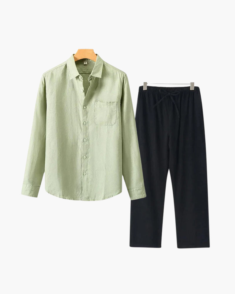 Conjunto de Linho Old Money (Manga Longa)