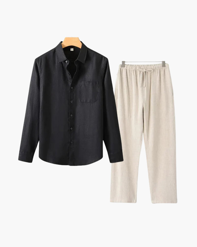 Conjunto de Linho Old Money (Manga Longa)