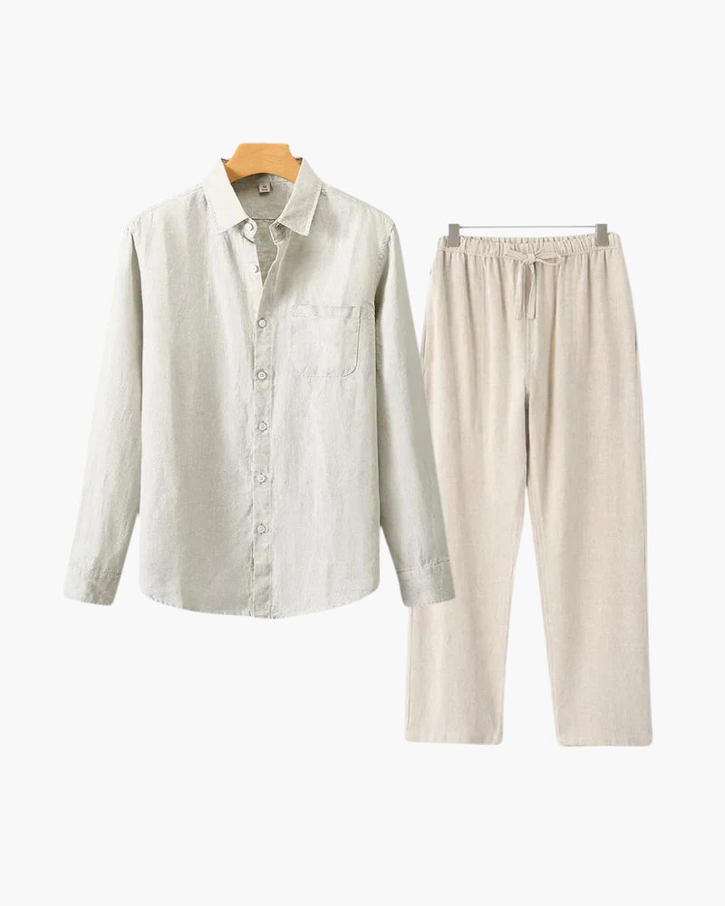 Conjunto de Linho Old Money (Manga Longa)
