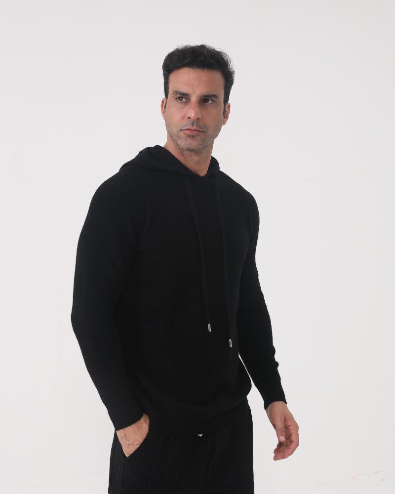 Moletom com Capuz 100% Cashmere