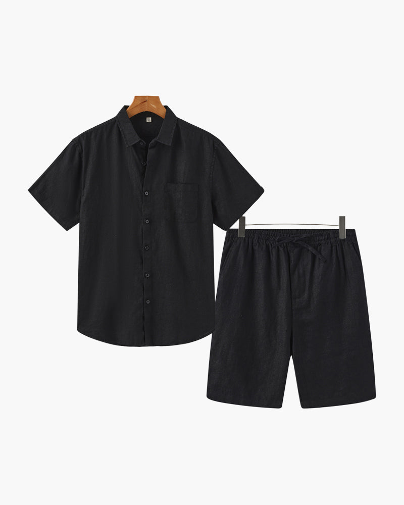 Conjunto de Linho Old Money (Shorts)