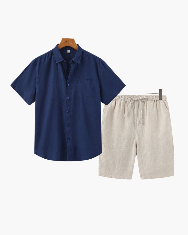 Conjunto de Linho Old Money (Shorts)