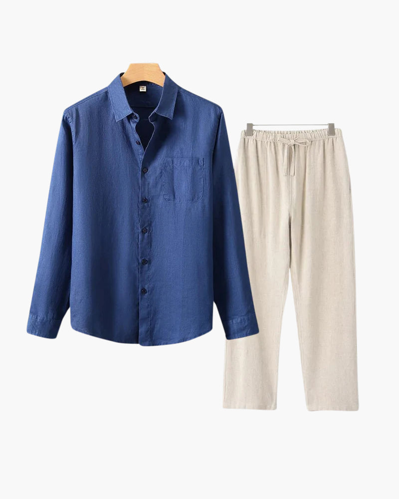 Conjunto de Linho Old Money (Manga Longa)