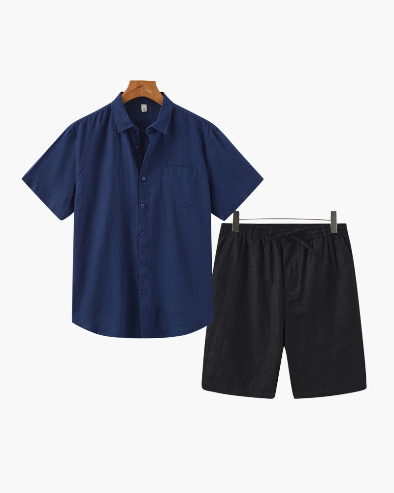 Conjunto de Linho Old Money (Shorts)
