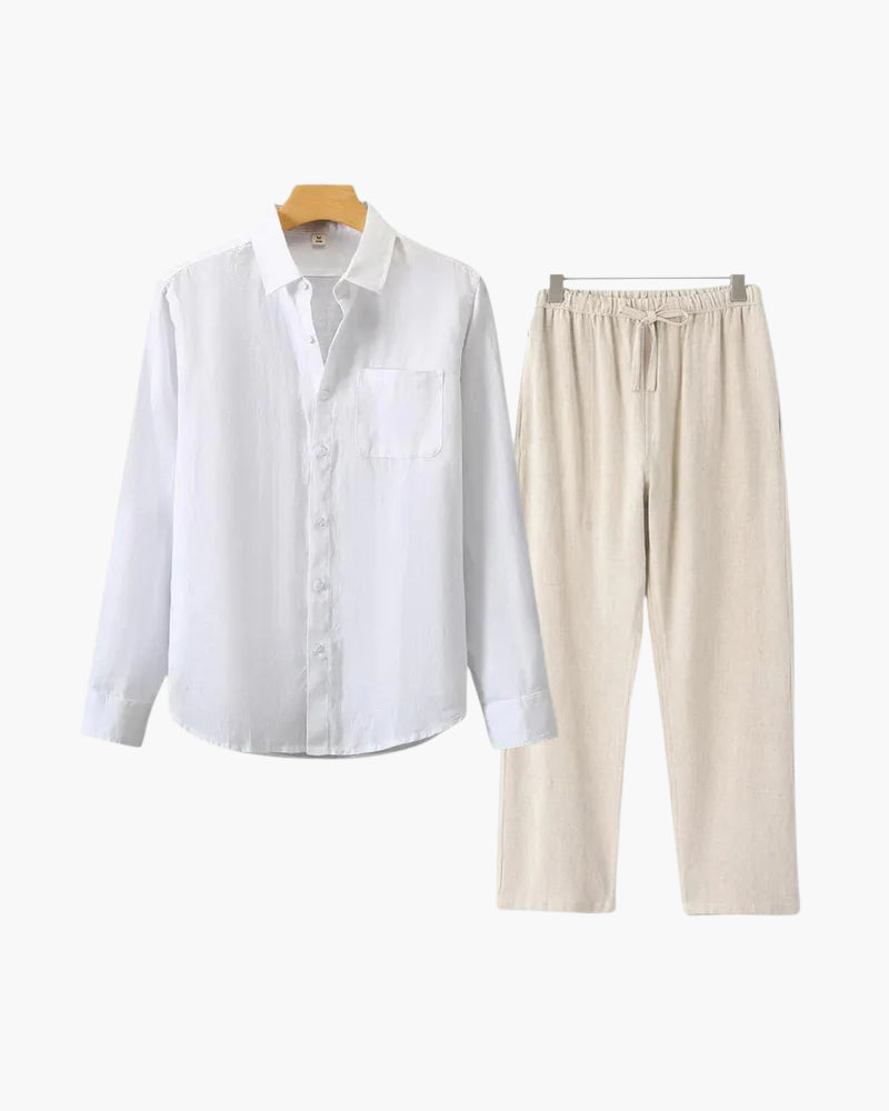 Conjunto de Linho Old Money (Manga Longa)