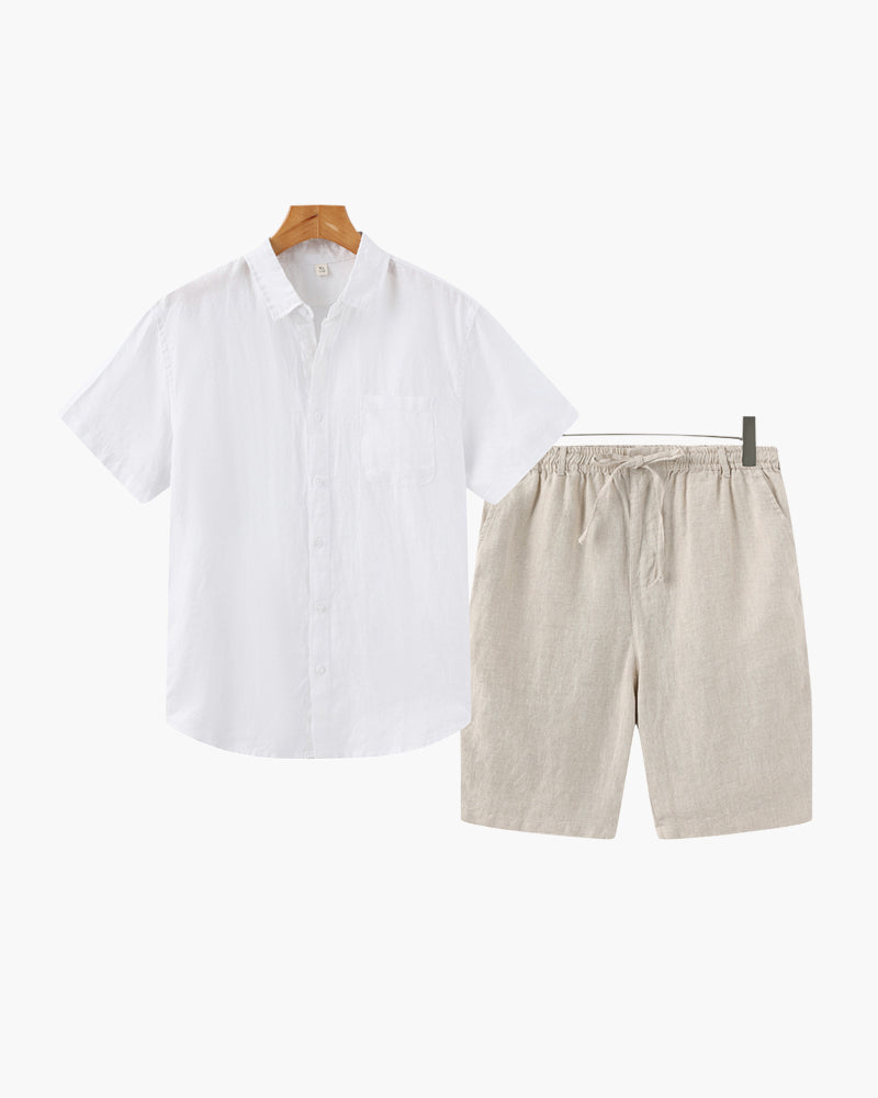 Conjunto de Linho Old Money (Shorts)