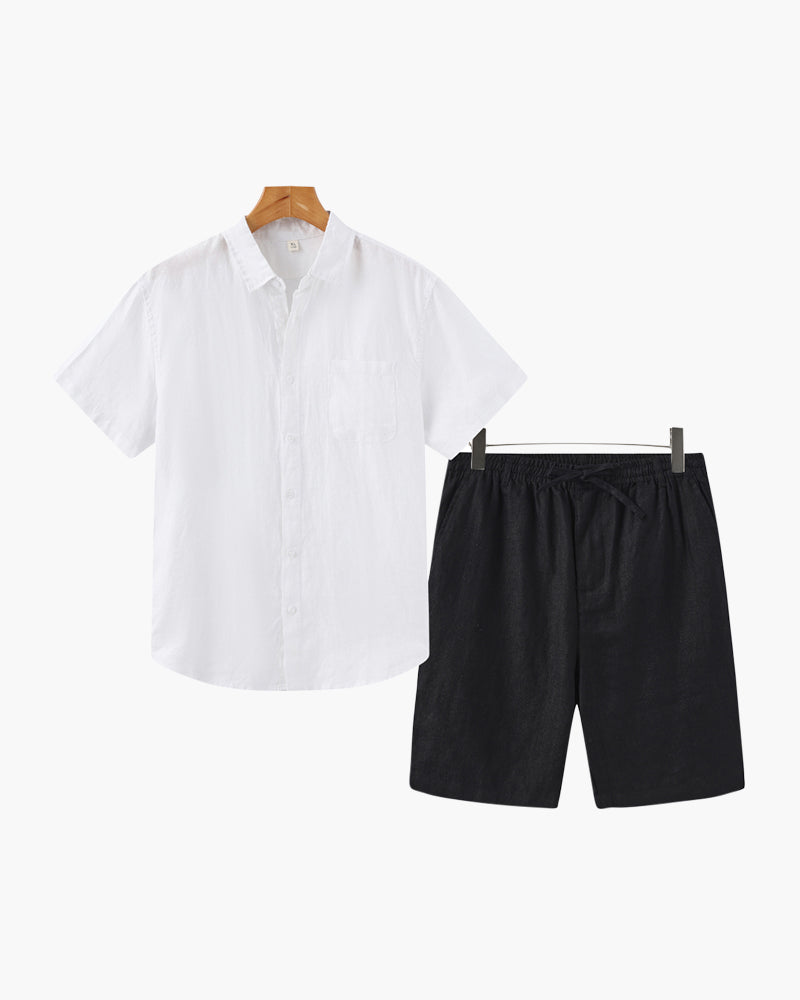 Conjunto de Linho Old Money (Shorts)