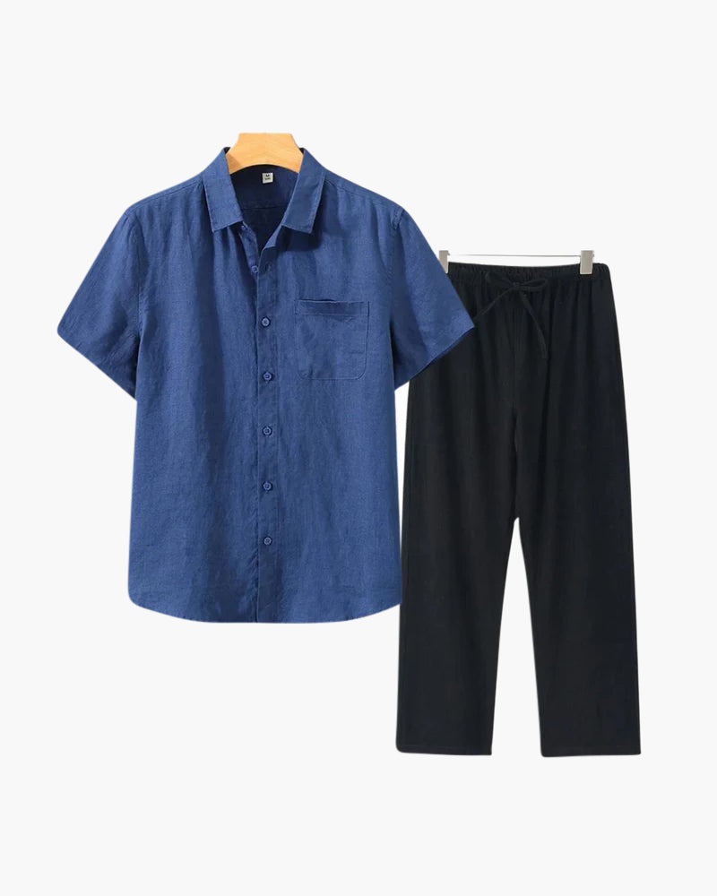 Conjunto de Linho Old Money (Manga Curta)
