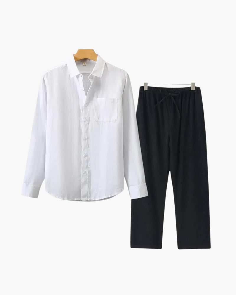 Conjunto de Linho Old Money (Manga Longa)