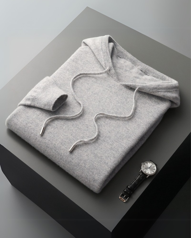 Moletom com Capuz 100% Cashmere