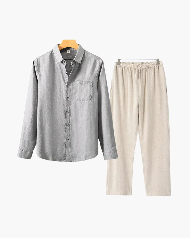 Conjunto de Linho Old Money (Manga Longa)