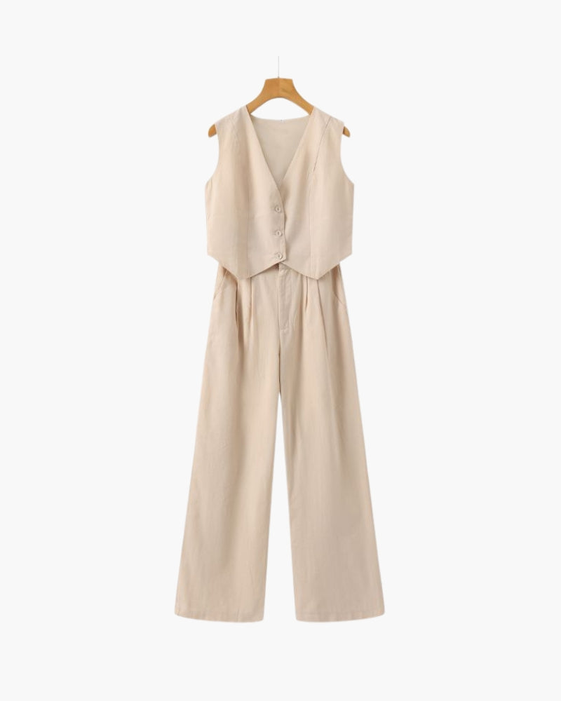 Conjunto de Linho Classy Lady – Duas Peças