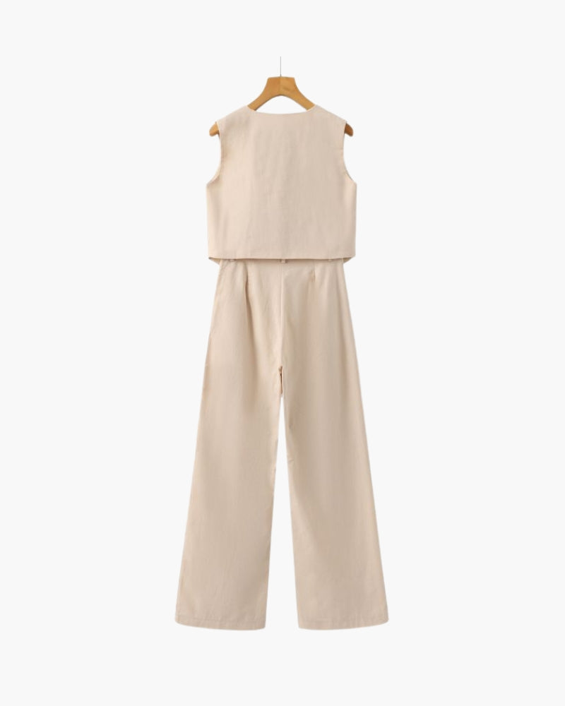 Conjunto de Linho Classy Lady – Duas Peças