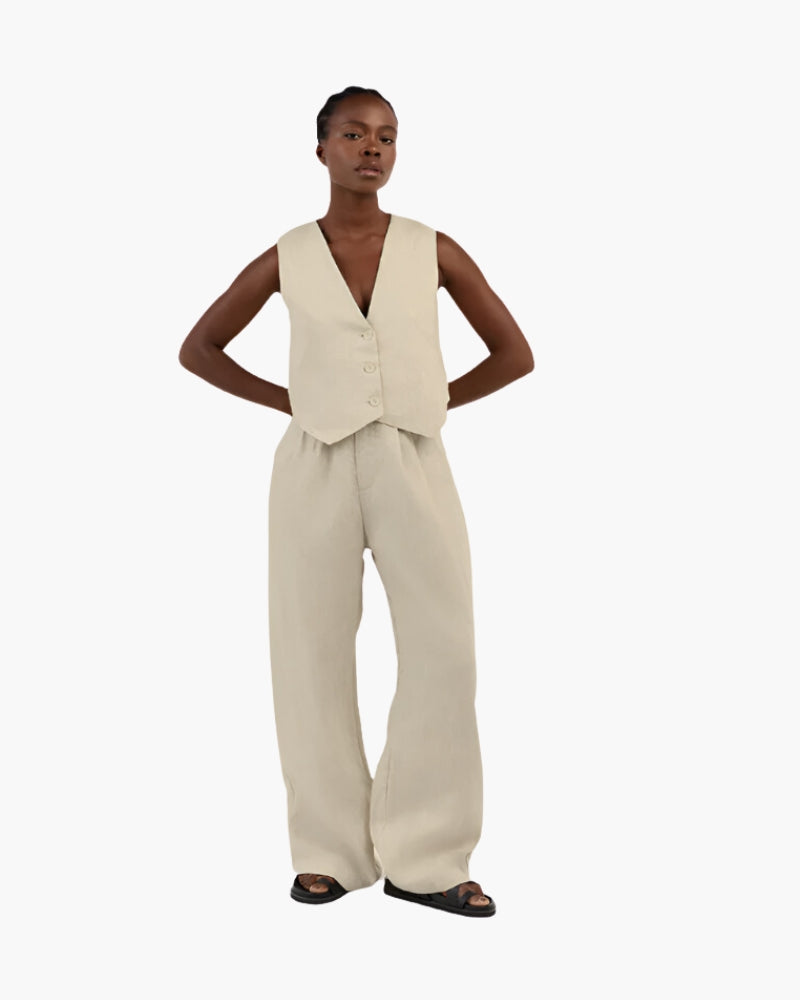 Conjunto de Linho Classy Lady – Duas Peças