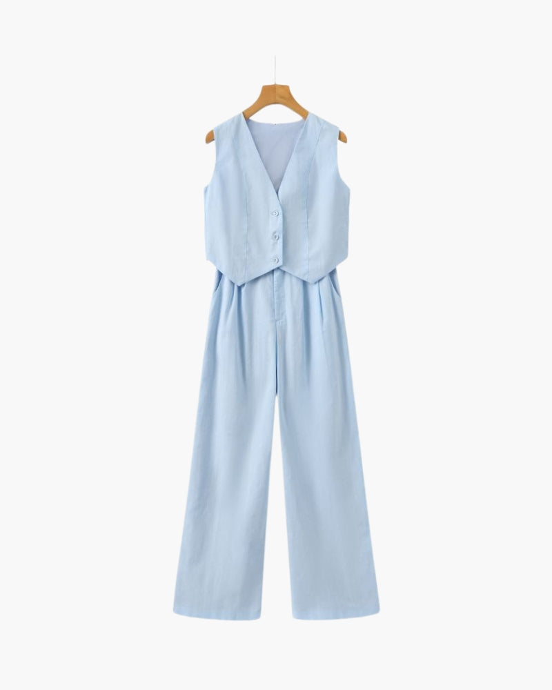 Conjunto de Linho Classy Lady – Duas Peças