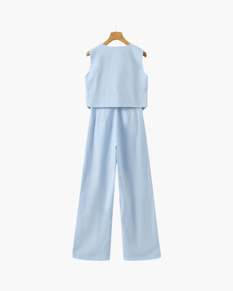 Conjunto de Linho Classy Lady – Duas Peças