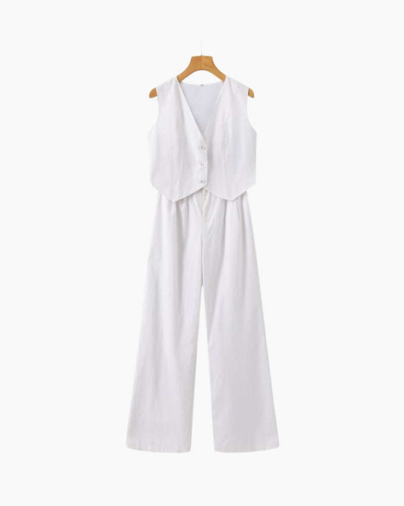 Conjunto de Linho Classy Lady – Duas Peças