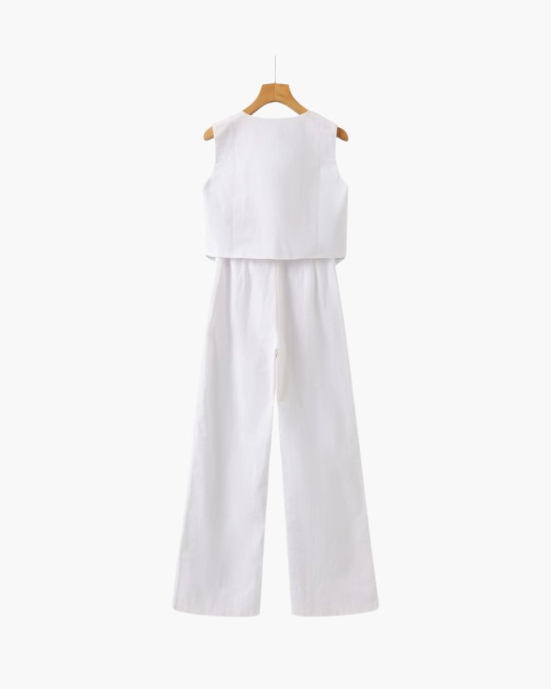Conjunto de Linho Classy Lady – Duas Peças