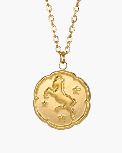 Colar de Signo do Zodíaco - Dourado