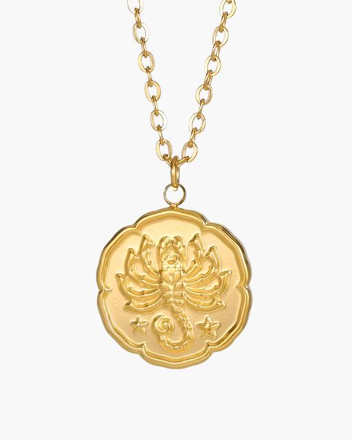 Colar de Signo do Zodíaco - Dourado