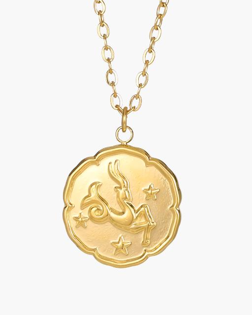Colar de Signo do Zodíaco - Dourado