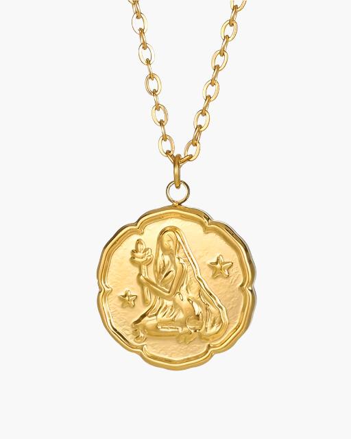 Colar de Signo do Zodíaco - Dourado