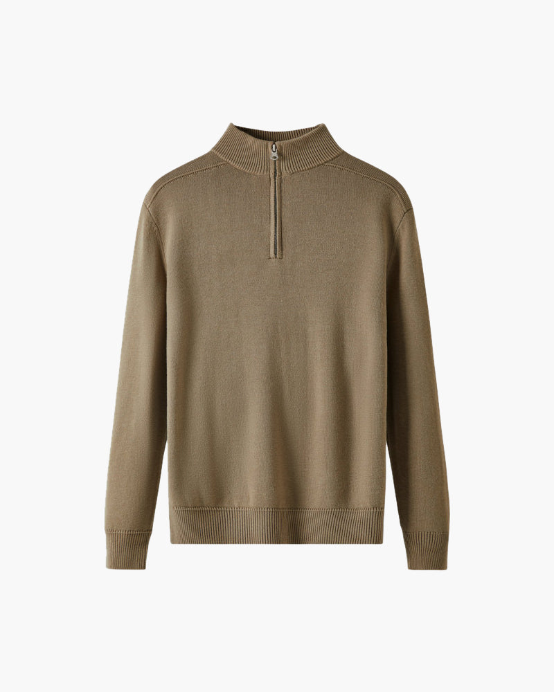 Jaqueta com Zíper 100% Lã Merino