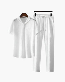 Conjunto de Polo e Calça de Algodão