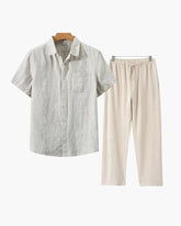 Conjunto de Linho Old Money (Manga Curta)