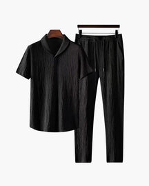 Conjunto de Polo e Calça de Algodão