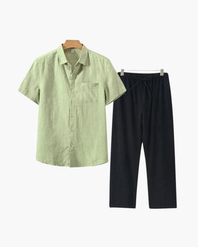 Conjunto de Linho Old Money (Manga Curta)