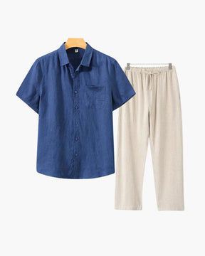 Conjunto de Linho Old Money (Manga Curta)