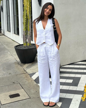 Conjunto de Linho Classy Lady – Duas Peças