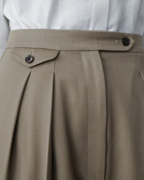 Calça de Lã Oversized
