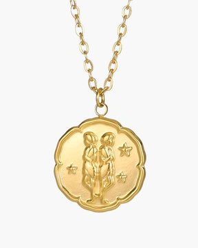 Colar de Signo do Zodíaco - Dourado