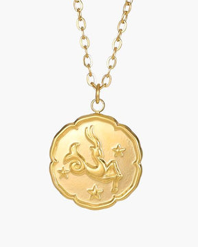 Colar de Signo do Zodíaco - Dourado