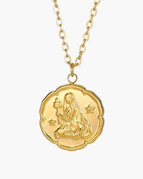 Colar de Signo do Zodíaco - Dourado